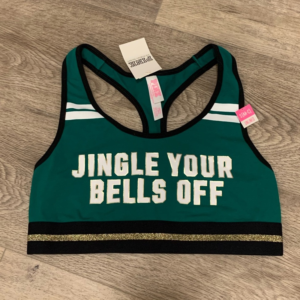 NWT Victoria’s Secret “Jingle Your Bells Off” Sports Bra